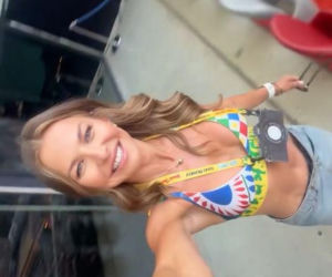 Anna Lewandowska na koncercie