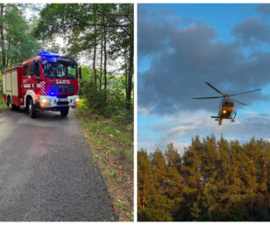 11-latek jadący motorem crossowym zderzył się z osobówką