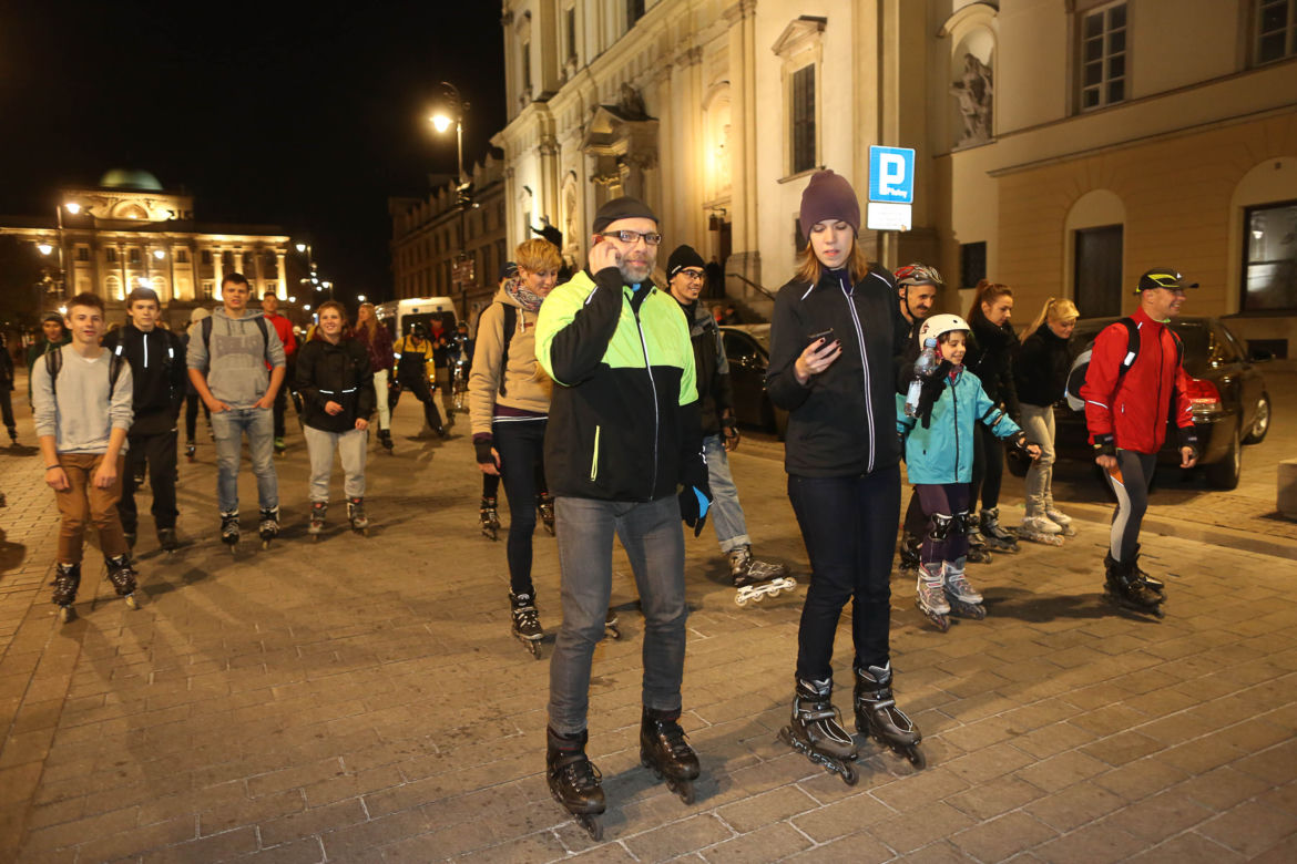 Nightskating po Warszawie