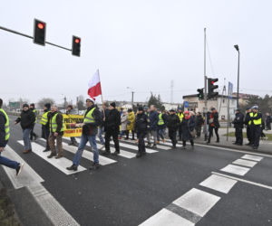 Mają dość korków, chcą buspas. W godzinach szczytu protestowali na pasach