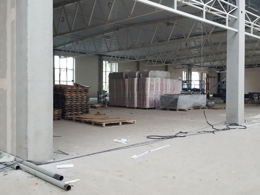 Galeria Goplana w Lesznie od środka. Za nieco ponad 3 miesiące otwarcie