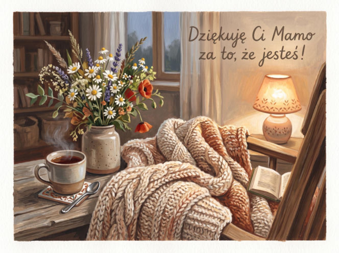 Kartka z życzeniami na Dzień Matki