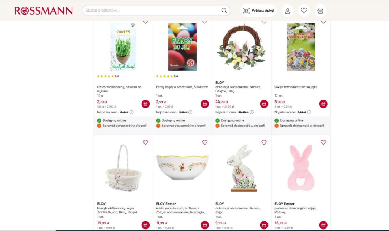 Wielkanocna promocja w Rossmann. Dziesiątki produktów kupisz teraz w niższej cenie