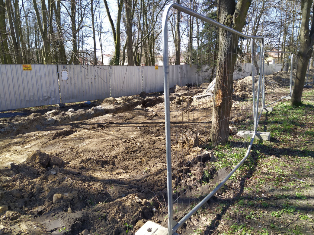 Park Aleksandria w Siedlcach w czasie remontu i prac rewitalizacyjnych - 29.03.2023