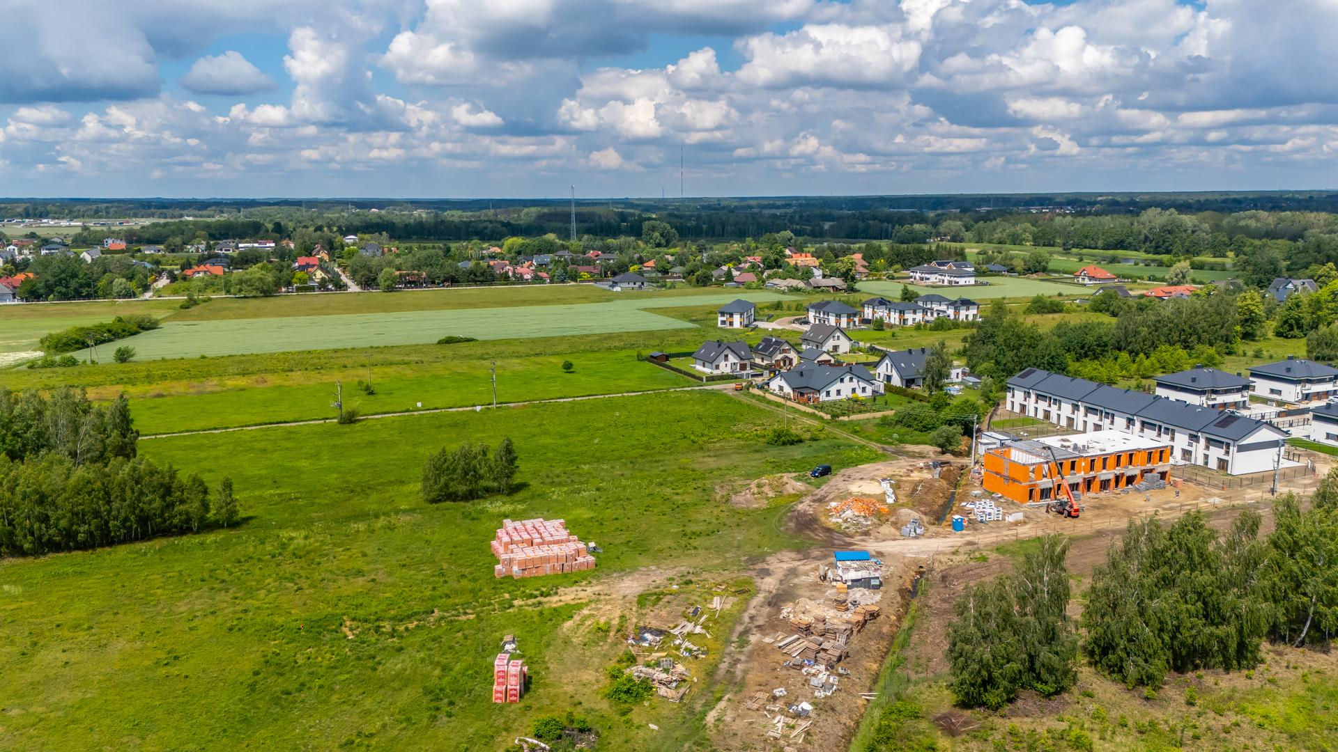 Głosków, gmina Piaseczno. Nowe osiedle deweloperskie
