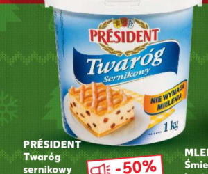 Twaróg sernikowy President w cenie 5,99 zł/1 kg 