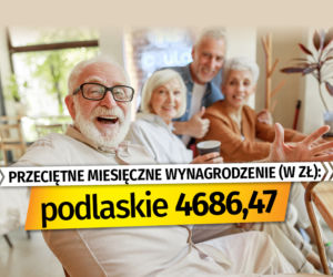 Przeciętne miesięczne wynagrodzenie (w zł)