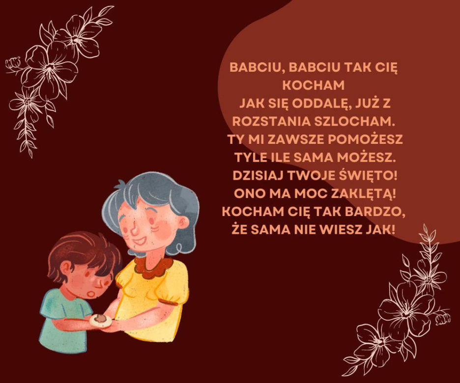 Piękne kartki na Dzień Babci z życzeniami