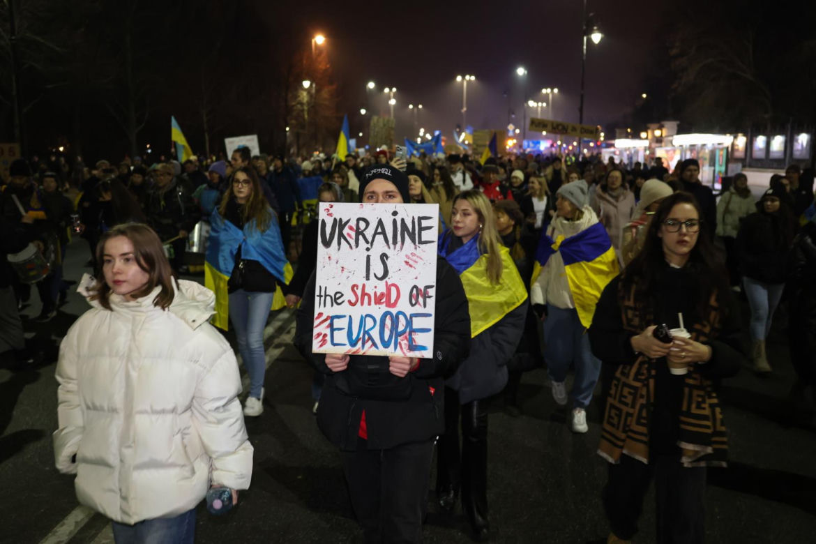 Manifestacja "Dziękujemy, Ukraino!" w Warszawie (24.02.2025)