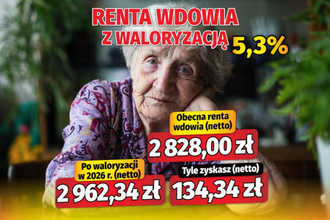Renta wdowia z waloryzacją 5,3