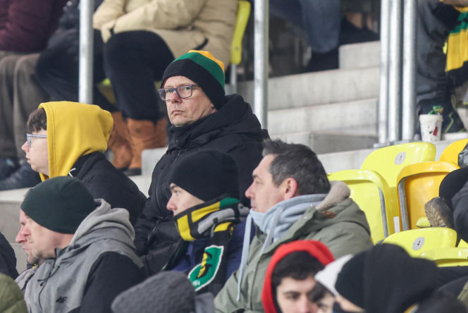 GKS Katowice - Widzew Łódź, zdjęcia kibiców z meczu 20. kolejki PKO BP Ekstraklasy