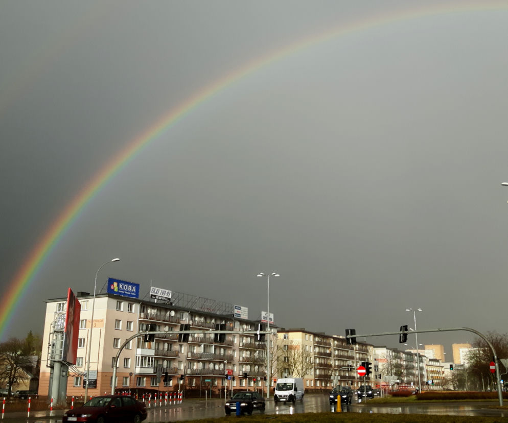 Zdjęcie dnia tęcza nad Białymstokiem