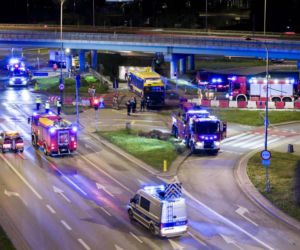 Autobus miejski wjechał w przejście podziemne przy Dworcu Zachodnim