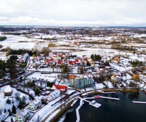 Śnieg na Warmii i Mazurach