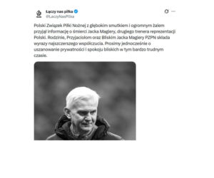 Jacek Magiera nie żyje. Tak go żegnają