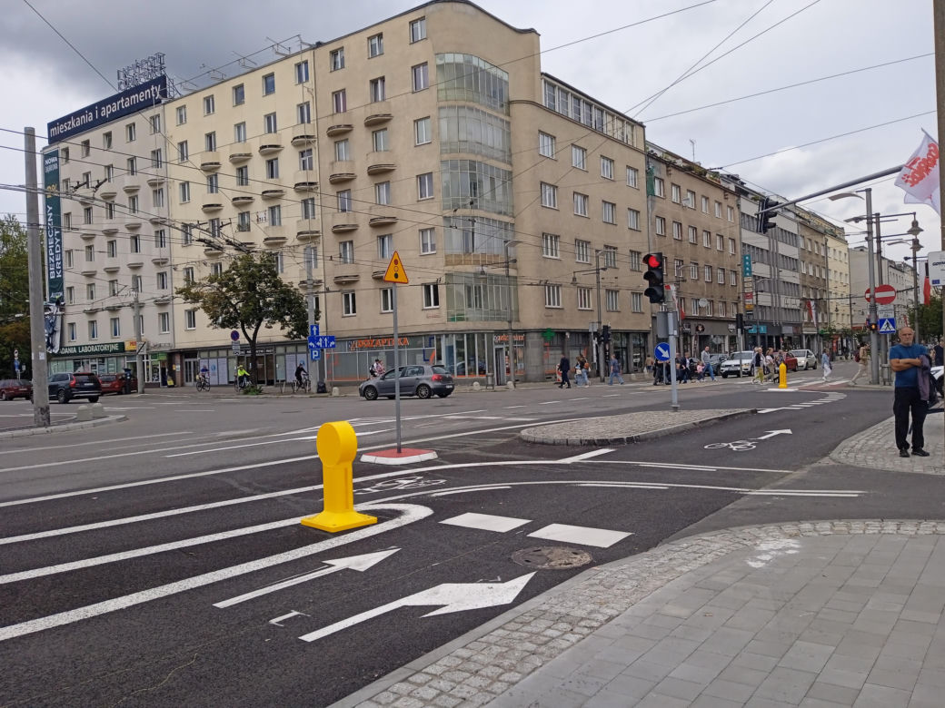 Ścieżka rowerowa przy Parku Centralnym w Gdyni