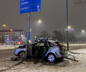 Wypadek w Wilanowie. Zginął kierowca