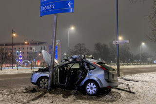 Wypadek w Wilanowie. Zginął kierowca