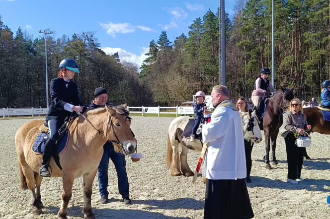 Konna święconka w Szczecinie