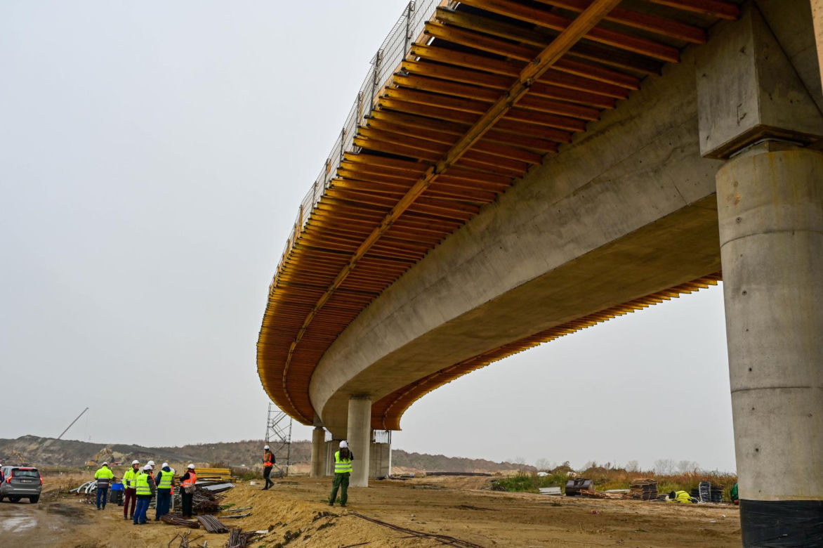 Budowa węzła w Kołbaskowie na autostradzie A6