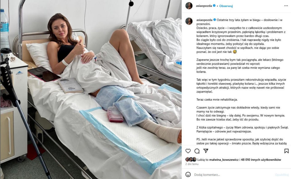 Joanna Opozda relacjonuje powrót do sprawności