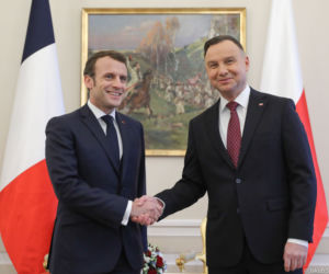 Spotkanie Prezydenta Andrzeja Dudy z Prezydentem Emmanuelem Macronem