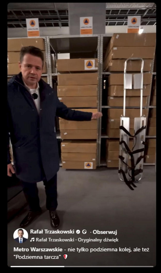 Schron powstaje w metrze. Tysiące łóżek, koców i śpiworów!