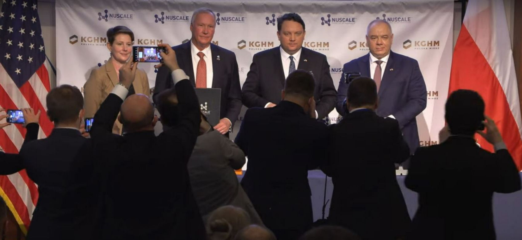 KGHM podpisuje w USA (z udziałem wicepremierem Sasina) umowę na małe reaktory jądrowe