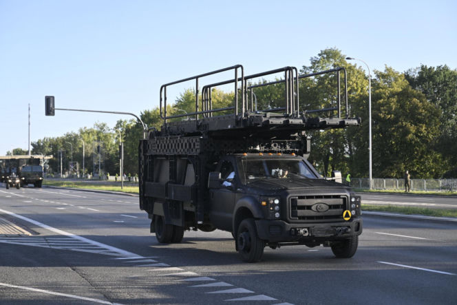 Próba generalna defilady wojskowej w Warszawie