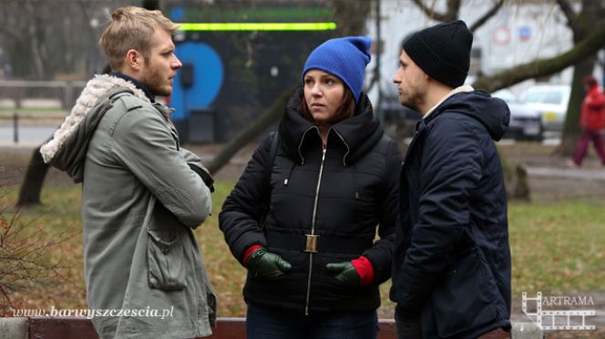 Barwy szczęścia. Renata (Magdalena Smalara), Arek (Paweł Domagała)