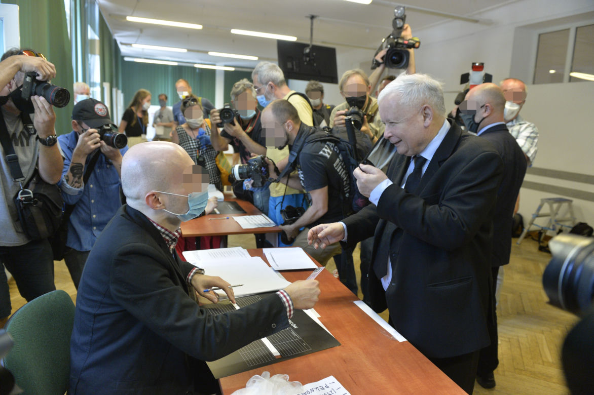 Wybory 2020 Prezes PiS Jarosław Kaczyński oddał swój głos
