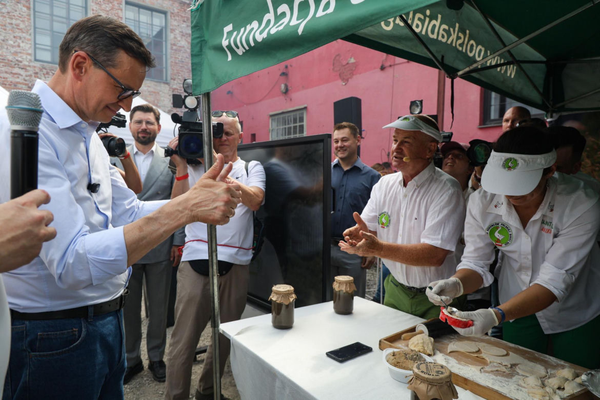 Tak grillował Morawiecki