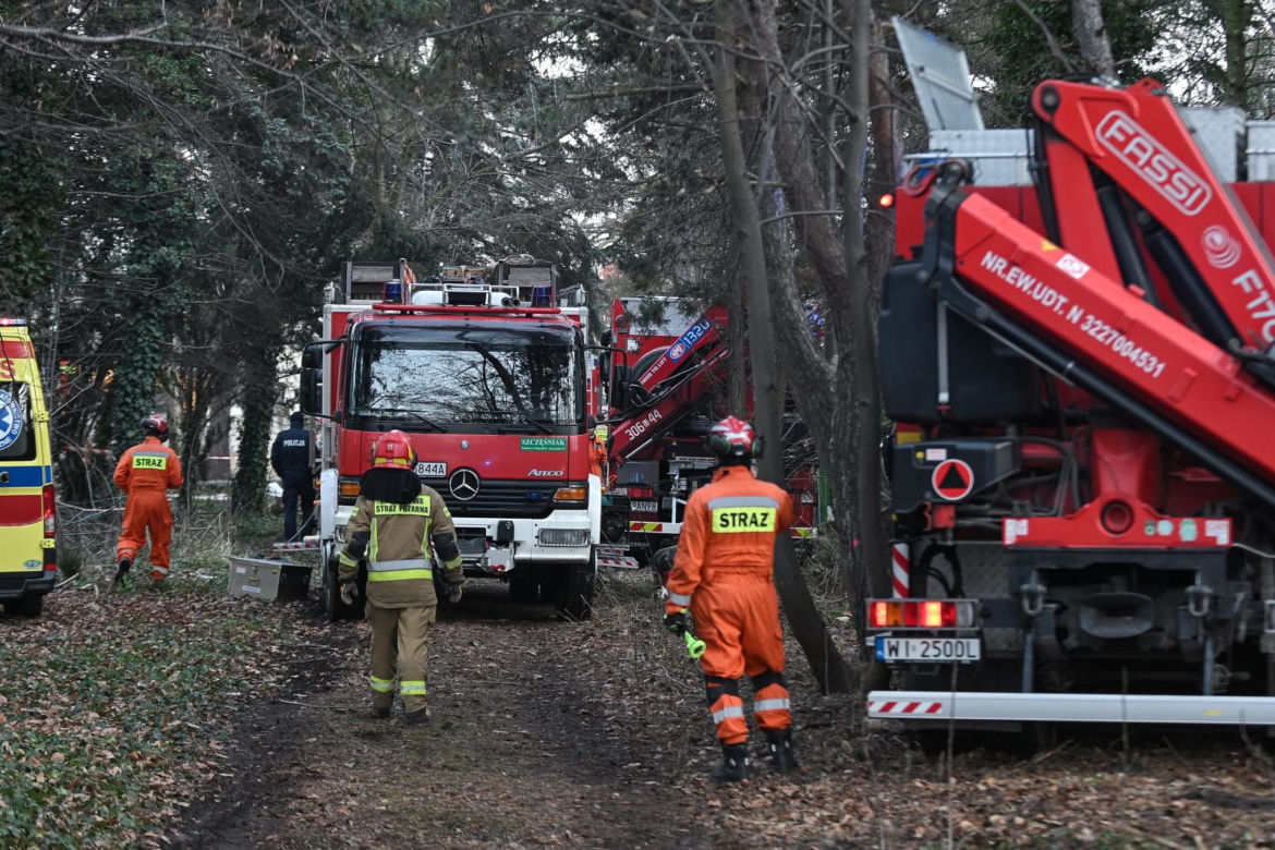 Runął strop budynku w Warszawie (23.01.2025)