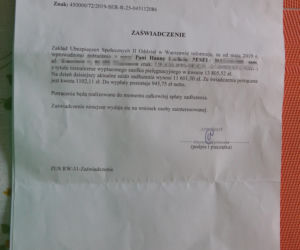 ZUS zabiera mi 110 złotych emerytury miesięcznie