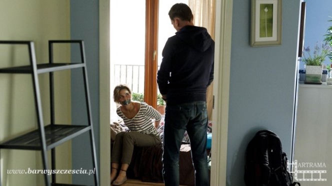 Barwy szczęścia odc. 1046. Tomek (Paweł Ławrynowicz), Magda (Honorata Witańska)