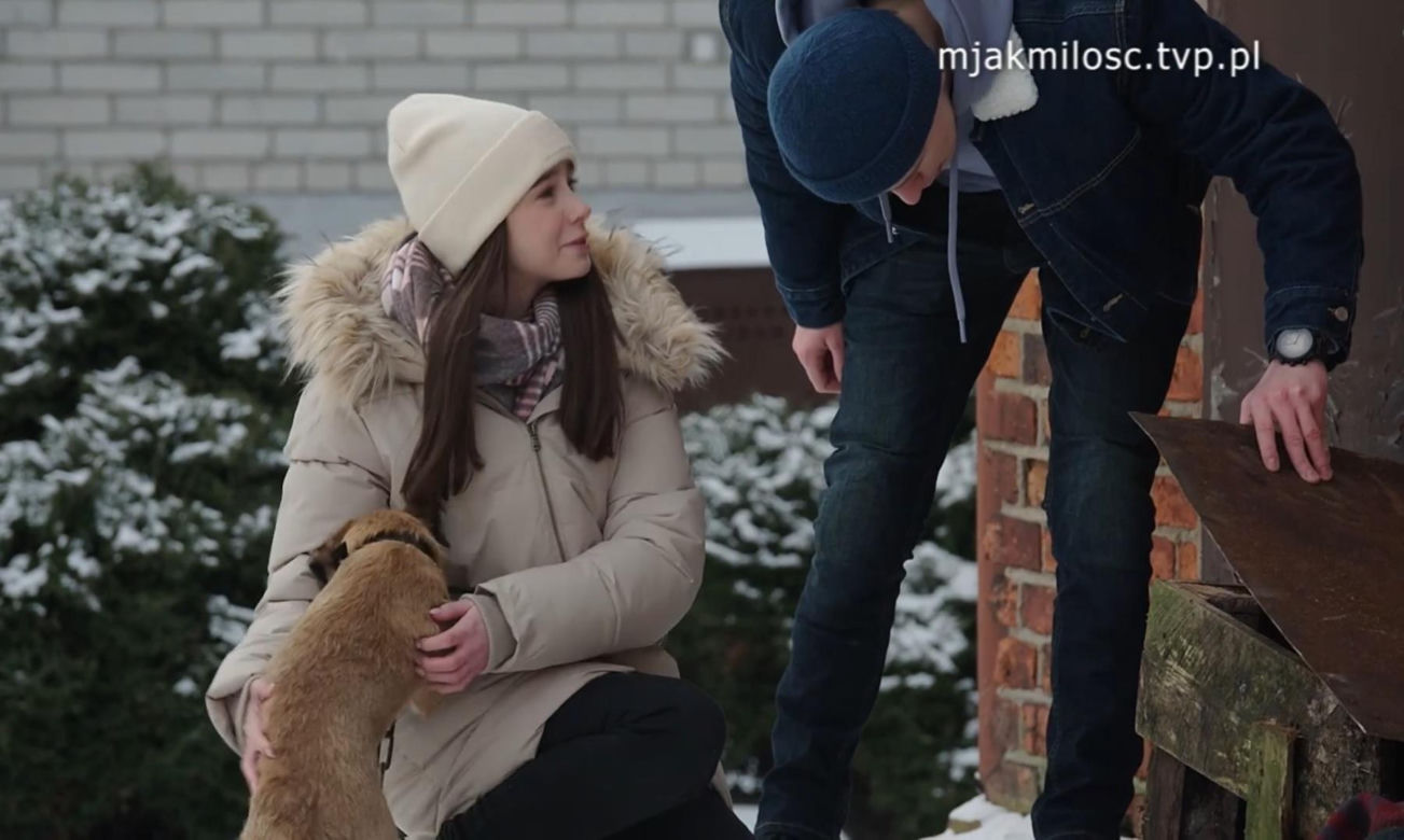 M jak miłość. Basia (Karina Woźniak), Michał (Igor Pawłowski) 