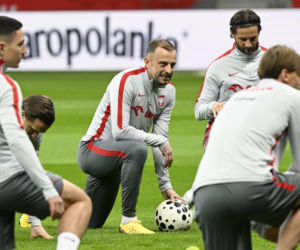 Trening reprezentacji Polski w Warszawie przed meczem z Albaną