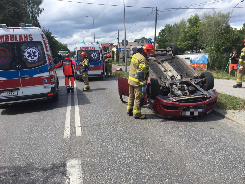 Wypadek na skrzyżowaniu Romanowicza i Parkowej w Tarnowie