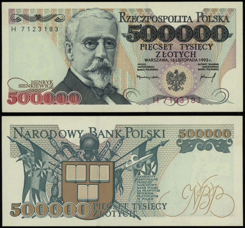500 000 złotych 
