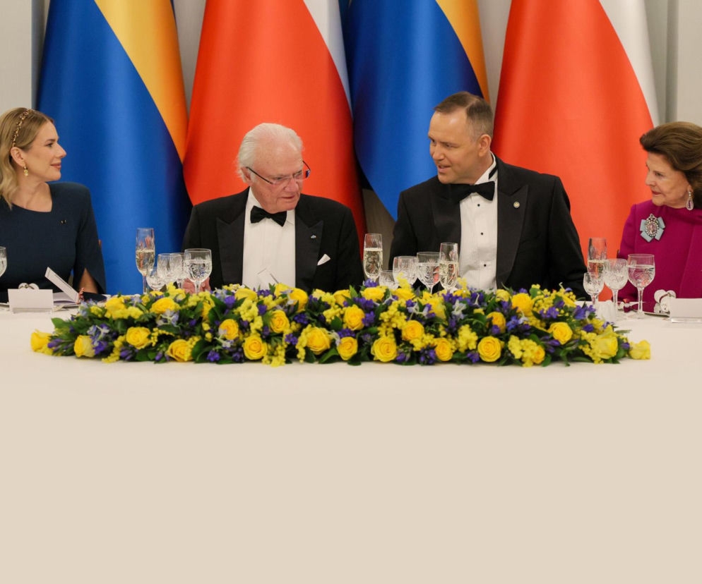 Obiad na cześć szwedzkiej pary królewskiej