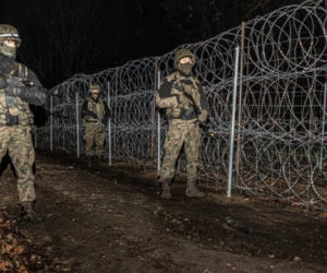 Polscy żołnierze na granicy polsko-białoruskiej