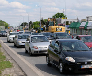 Remont skrzyżowania na DK61