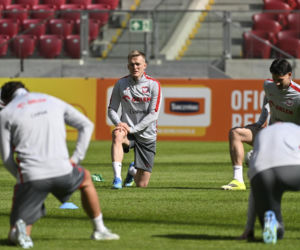 Trening reprezentacji Polski przed meczem ze Szwecją