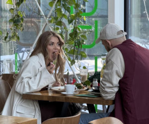 Edyta Folwarska i Maciej Pela w restauracji