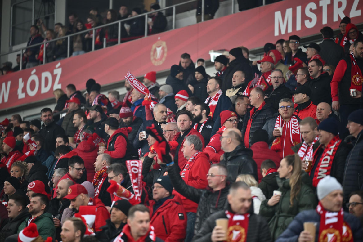 Widzew Łódź - Lech Poznań: Zdjęcia kibiców i zawodników z meczu 24. kolejki PKO BP Ekstraklasy