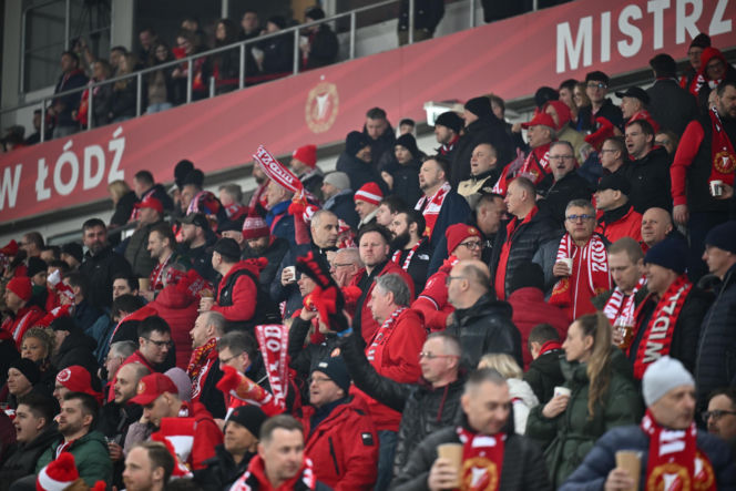 Widzew Łódź - Lech Poznań: Zdjęcia kibiców i zawodników z meczu 24. kolejki PKO BP Ekstraklasy