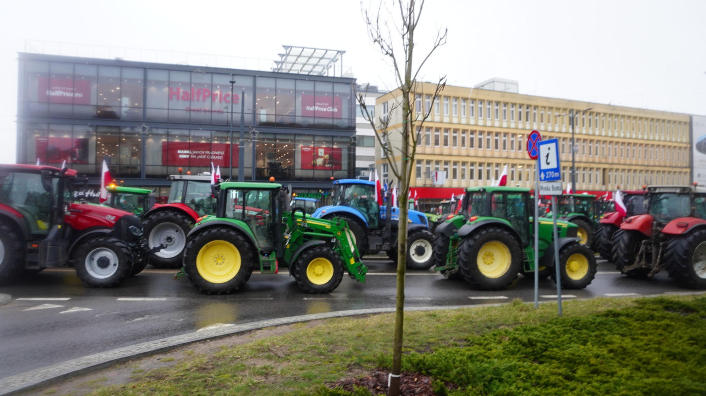 Protest rolników w Olsztynie, 20 lutego