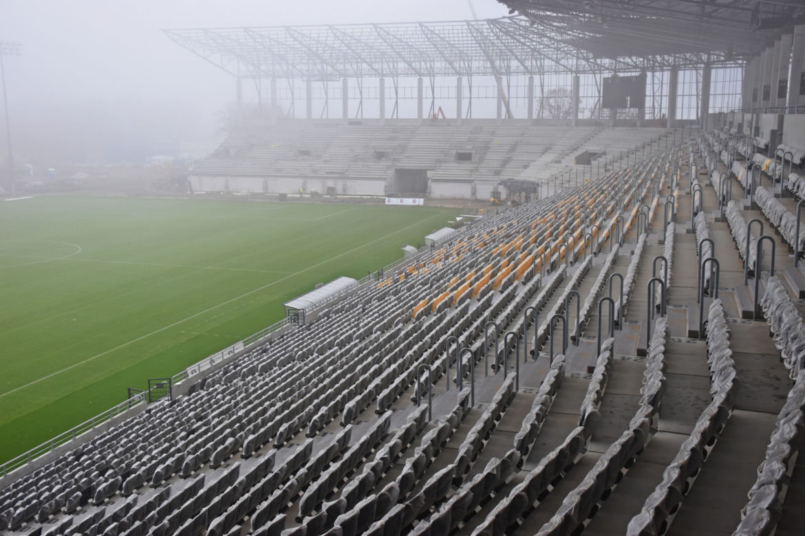 Budowa stadionu w Szczecinie - listopad 2020