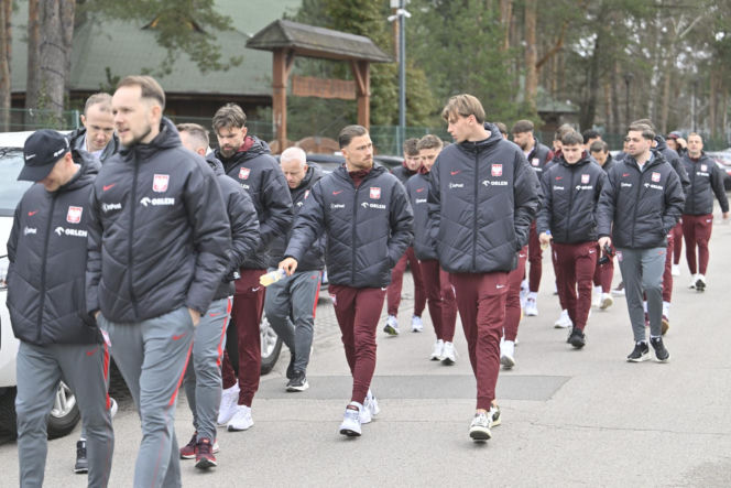 Polska - Albania. Reprezentacja Polski na spacerze
