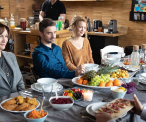 Na dobre i na złe, odcinek 732. Kasia Smuda (Ilona Ostrowska), Paweł Gracz (Marcin Sianko), Oliwia (Marta Bryła)